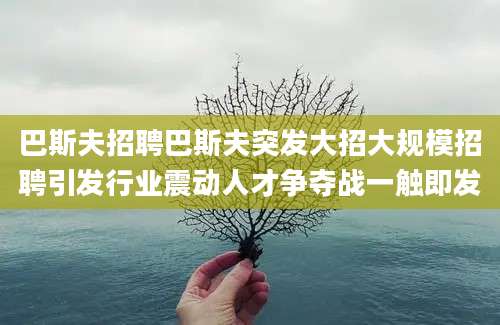 巴斯夫招聘巴斯夫突发大招大规模招聘引发行业震动人才争夺战一触即发