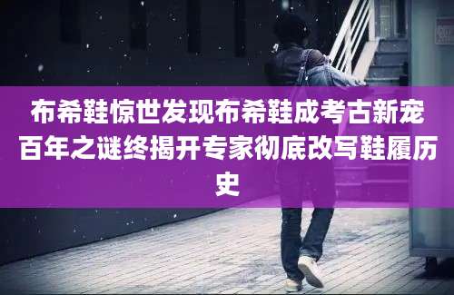 布希鞋惊世发现布希鞋成考古新宠百年之谜终揭开专家彻底改写鞋履历史