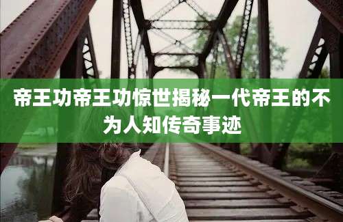 帝王功帝王功惊世揭秘一代帝王的不为人知传奇事迹