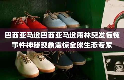 巴西亚马逊巴西亚马逊雨林突发惊悚事件神秘现象震惊全球生态专家