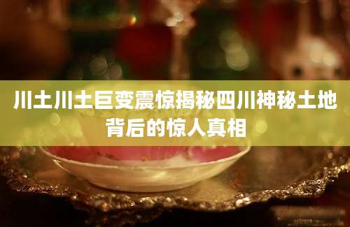 川土川土巨变震惊揭秘四川神秘土地背后的惊人真相