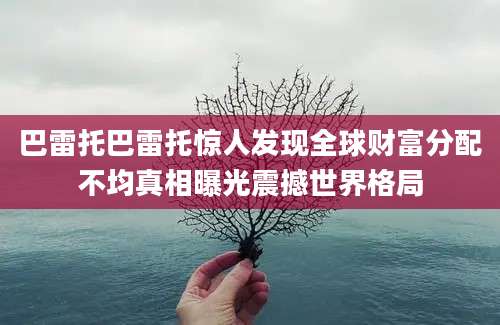 巴雷托巴雷托惊人发现全球财富分配不均真相曝光震撼世界格局