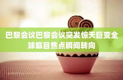 巴黎会议巴黎会议突发惊天巨变全球瞩目焦点瞬间转向