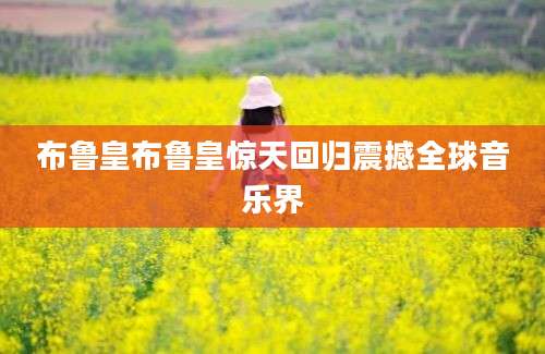 布鲁皇布鲁皇惊天回归震撼全球音乐界