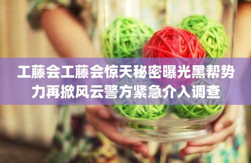 工藤会工藤会惊天秘密曝光黑帮势力再掀风云警方紧急介入调查