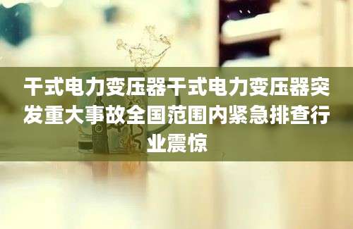 干式电力变压器干式电力变压器突发重大事故全国范围内紧急排查行业震惊