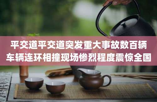 平交道平交道突发重大事故数百辆车辆连环相撞现场惨烈程度震惊全国