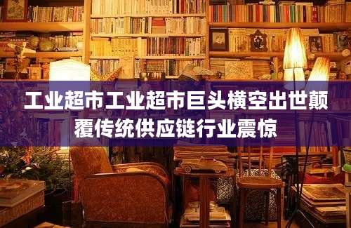 工业超市工业超市巨头横空出世颠覆传统供应链行业震惊