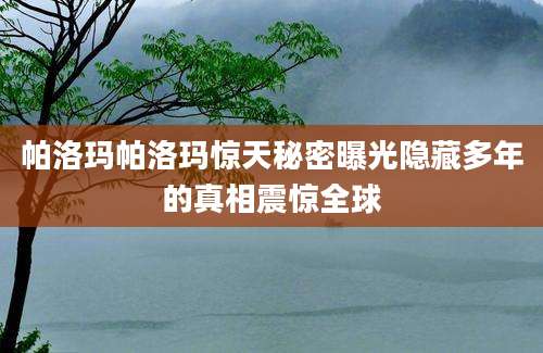 帕洛玛帕洛玛惊天秘密曝光隐藏多年的真相震惊全球