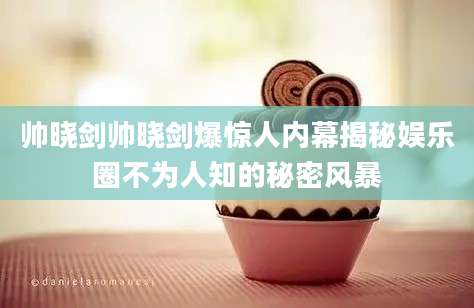 帅晓剑帅晓剑爆惊人内幕揭秘娱乐圈不为人知的秘密风暴