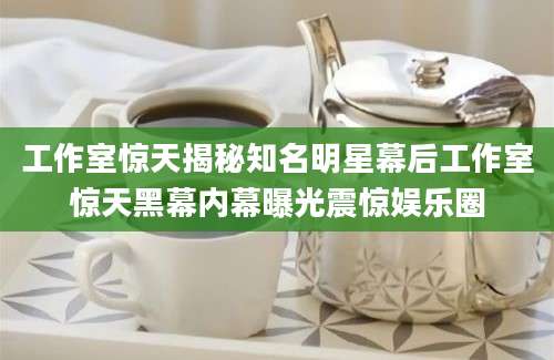 工作室惊天揭秘知名明星幕后工作室惊天黑幕内幕曝光震惊娱乐圈