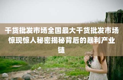 干货批发市场全国最大干货批发市场惊现惊人秘密揭秘背后的暴利产业链