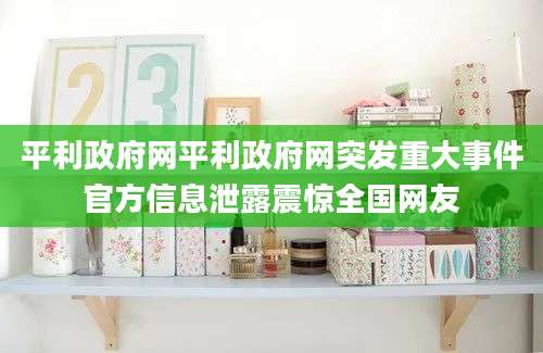 平利政府网平利政府网突发重大事件官方信息泄露震惊全国网友