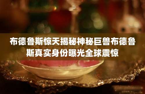 布德鲁斯惊天揭秘神秘巨兽布德鲁斯真实身份曝光全球震惊