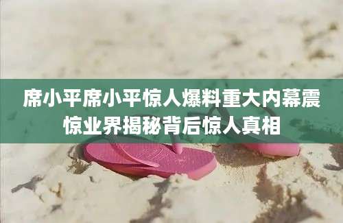 席小平席小平惊人爆料重大内幕震惊业界揭秘背后惊人真相