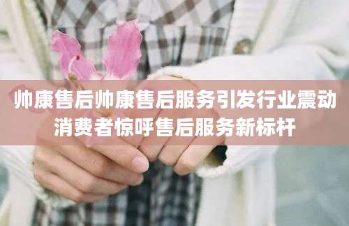 帅康售后帅康售后服务引发行业震动消费者惊呼售后服务新标杆