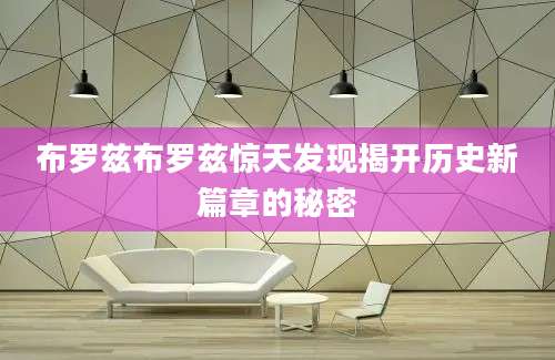 布罗兹布罗兹惊天发现揭开历史新篇章的秘密