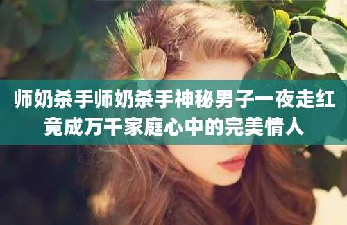 师奶杀手师奶杀手神秘男子一夜走红竟成万千家庭心中的完美情人