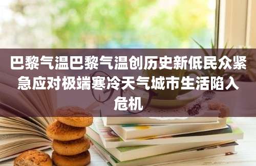 巴黎气温巴黎气温创历史新低民众紧急应对极端寒冷天气城市生活陷入危机