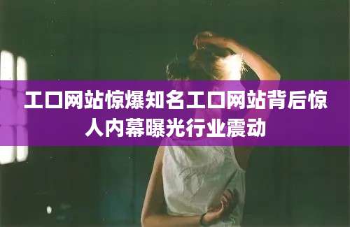 工口网站惊爆知名工口网站背后惊人内幕曝光行业震动