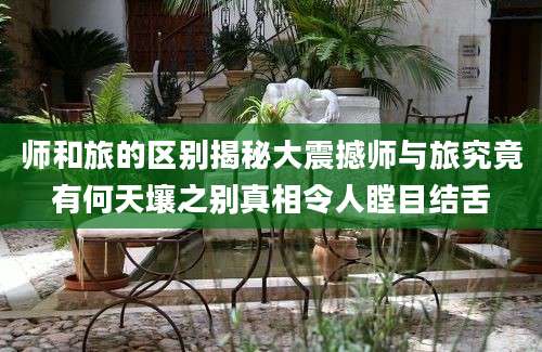师和旅的区别揭秘大震撼师与旅究竟有何天壤之别真相令人瞠目结舌