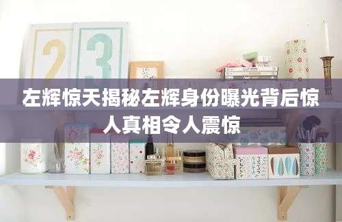 左辉惊天揭秘左辉身份曝光背后惊人真相令人震惊