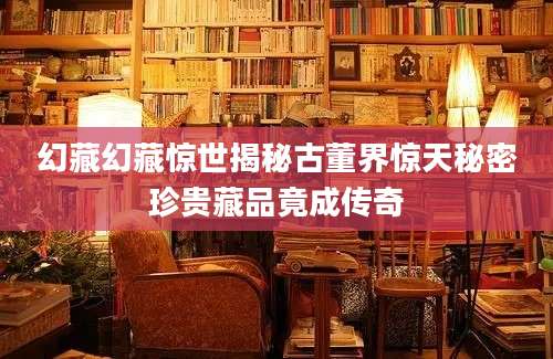 幻藏幻藏惊世揭秘古董界惊天秘密珍贵藏品竟成传奇