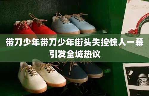 带刀少年带刀少年街头失控惊人一幕引发全城热议