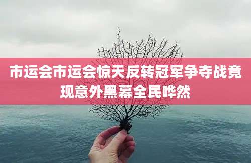 市运会市运会惊天反转冠军争夺战竟现意外黑幕全民哗然